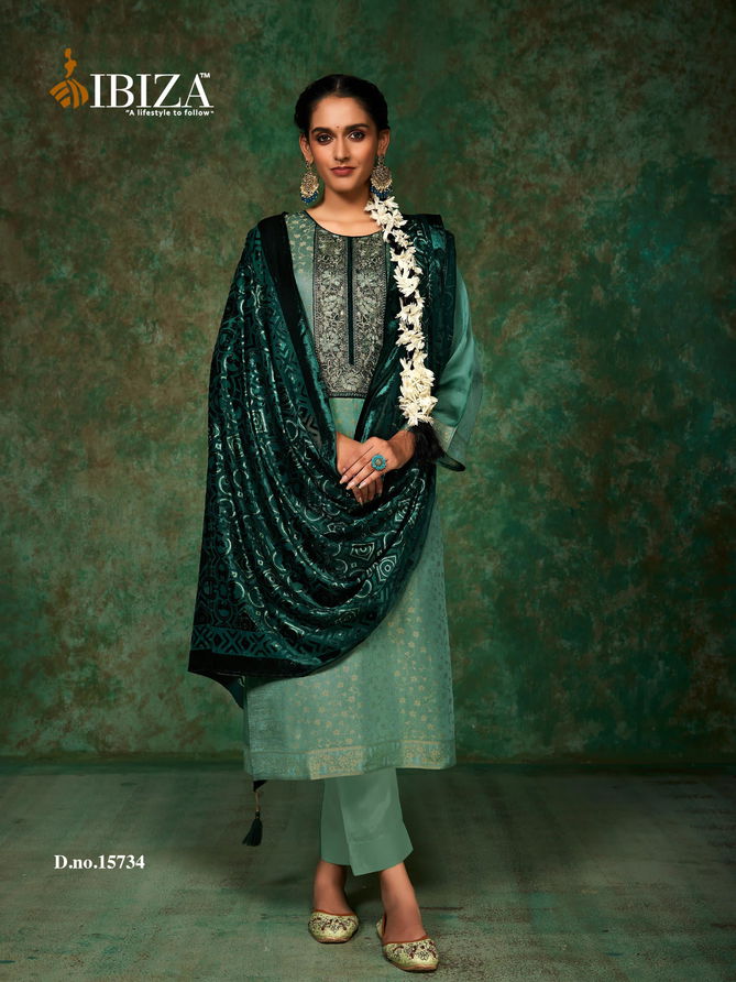 Pinara By Ibiza Morrocco Silk Jacquard Digital Printed Salwar Suits Exporters In India